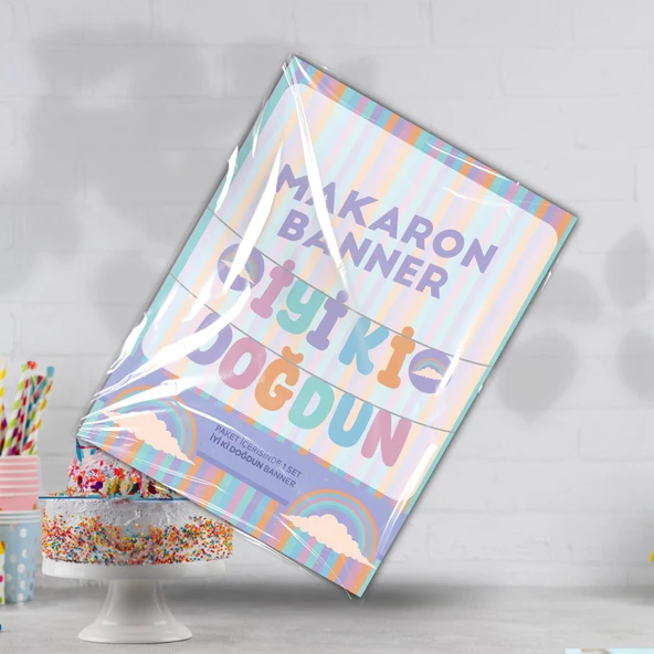 MAKARON İYİ Kİ DOĞDUN BANNER - 2