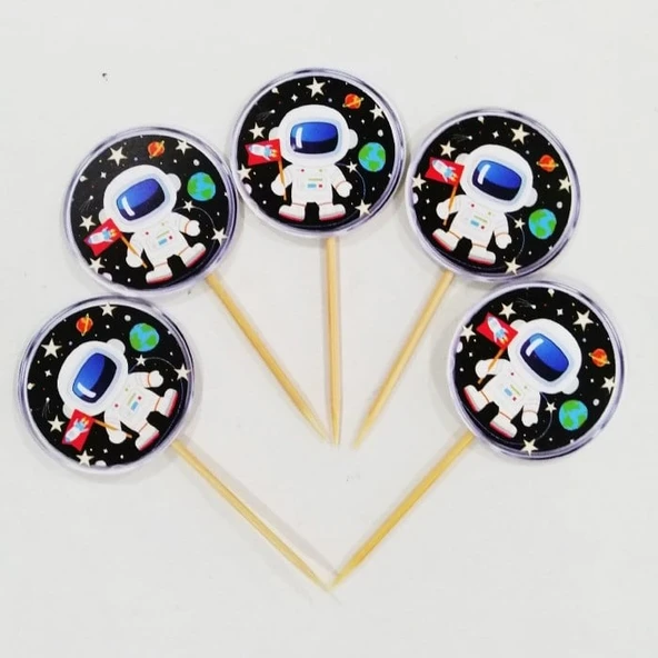 UZAY TEMALI KÜRDAN 20 ADET ürün görseli 1