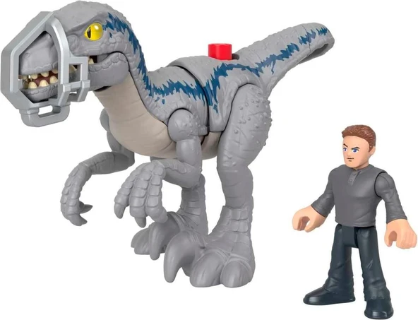 Fisher-Price Imaginext Jurassic World Dinozor Oyuncak Breakout Mavi & Owen Grady Figür Seti 3+ Yaş Okul Öncesi Çocuklar İçin Rol Yapma Oyunu Seti GVV65 HKG15 - 3