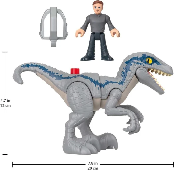 Fisher-Price Imaginext Jurassic World Dinozor Oyuncak Breakout Mavi & Owen Grady Figür Seti 3+ Yaş Okul Öncesi Çocuklar İçin Rol Yapma Oyunu Seti GVV65 HKG15
