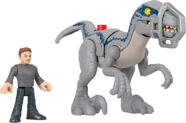 Fisher-Price Imaginext Jurassic World Dinozor Oyuncak Breakout Mavi & Owen Grady Figür Seti 3+ Yaş Okul Öncesi Çocuklar İçin Rol Yapma Oyunu Seti GVV65 HKG15 - 2