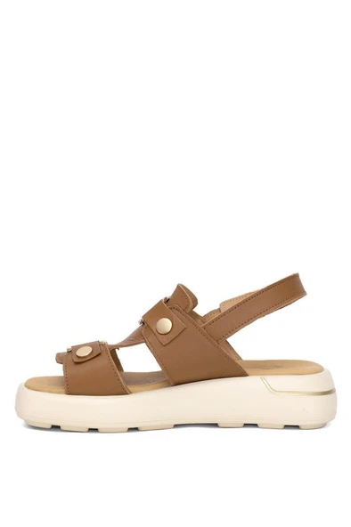 VENÜS 25440007Y GOLD DETAYLI KADIN DERİ SANDALET - 7