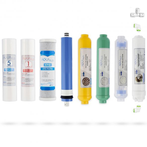 Açık Kasa Su Arıtma Cihazı 8li Filtre Seti