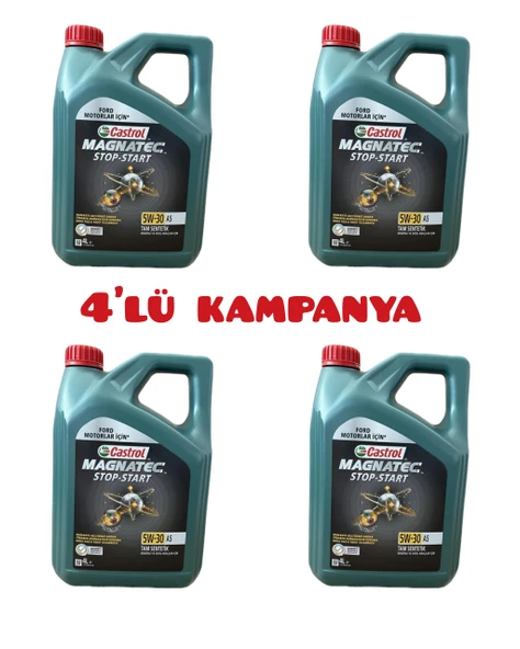Castrol Magnatec 5w-30 A-5 4 Lt 4'Lü Kampanya 23 Ürt