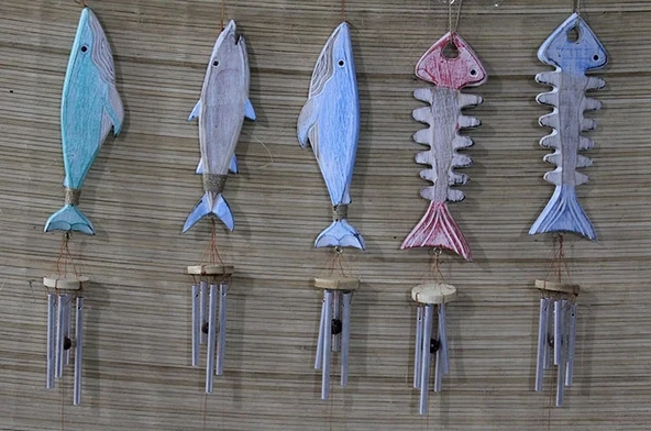 Ahşap Balıklı Metal Çan No:5 ürün görseli