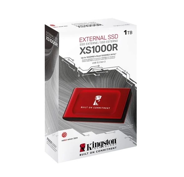 Kingston 1TB SXS1000R/1000GA BOC Usb 3.2 Gen 2 Red - Resim 3