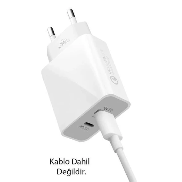 Powerway HW25 Usb 3.0 / Type-C 25W 3.0 A Hızlı Şarj Aleti Başlığı PD25W - 4