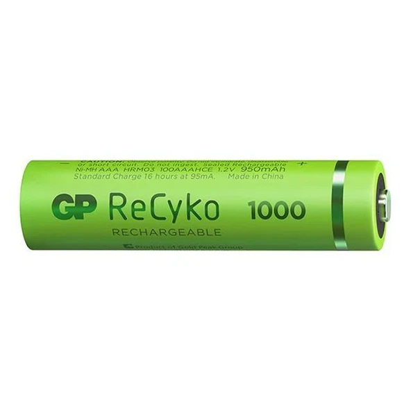Gp Recyko 950 Mah R03 AAA Şarjlı 2'li Pil - 2