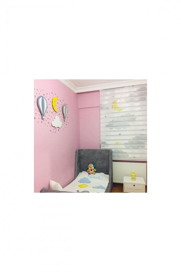Gri Balon Aydınlatma, Sarı Aydede, Beyaz Bulut Aydınlatma 4 lü set - 2