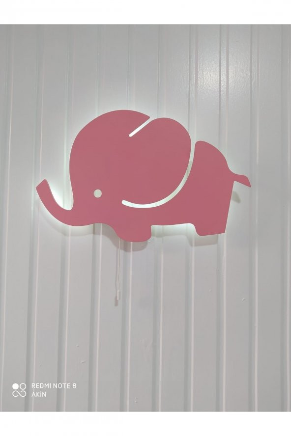 Pembe Fil Bebek Odası Aydınlatması - 3