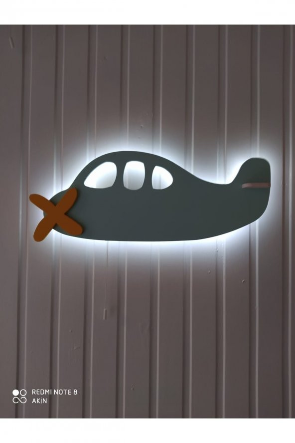 Uçak Modelli Bebek Odası Aydınlatması - 2