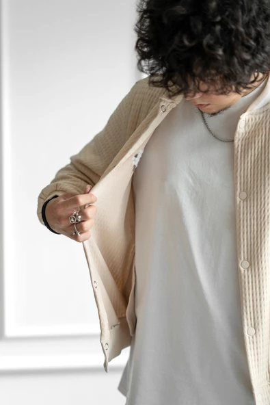 REGULAR FİT ERKEK ASTARSIZ KOLEJ HIRKA - 5