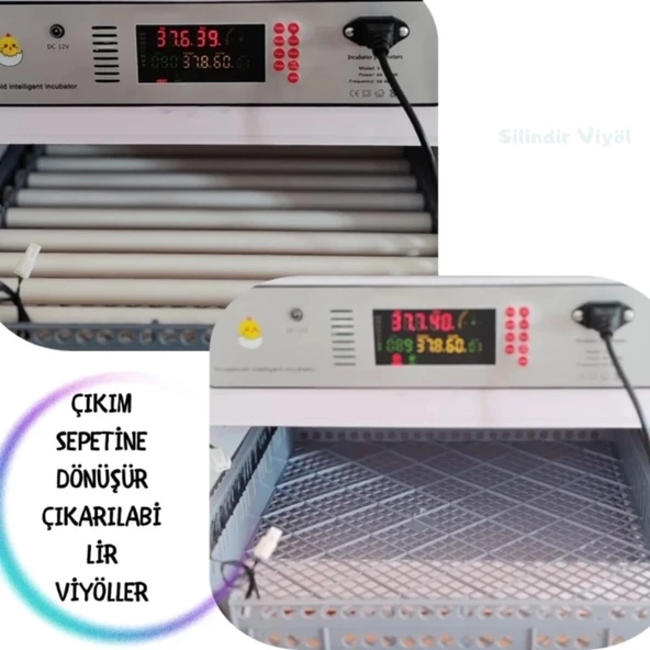 Kaz Uyumlu Kabin Tip Kuluçka Makinesi | 196 Yumurtalık Kapasiteli - 7