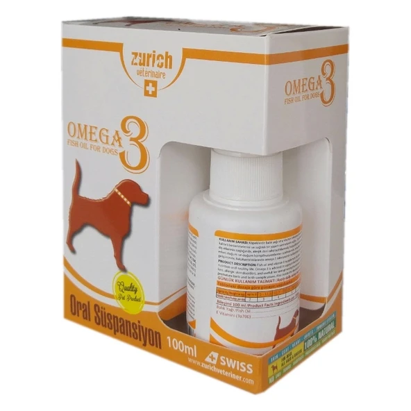 Zurich Dog Omega-3 Balık Yağı Tüy Döküm Önleyici/Tüy Sağlığı 100ml ürün görseli 1