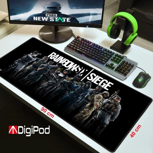 Digipod Gaming Mousepad Oyuncu Mousepad 90X40 XXL Büyük Oyuncu Mousepad Kaymaz Taban 4mm - 4