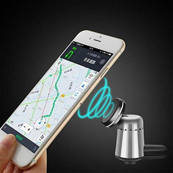 Araç İçi Parfümlü Mıknatıslı Havalandırma Telefon Tutucu Tutacağı - 10