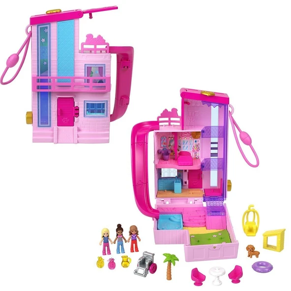 Hwp11 Polly Pocket Barbienin Evi Temalı Mikro Oyun Seti