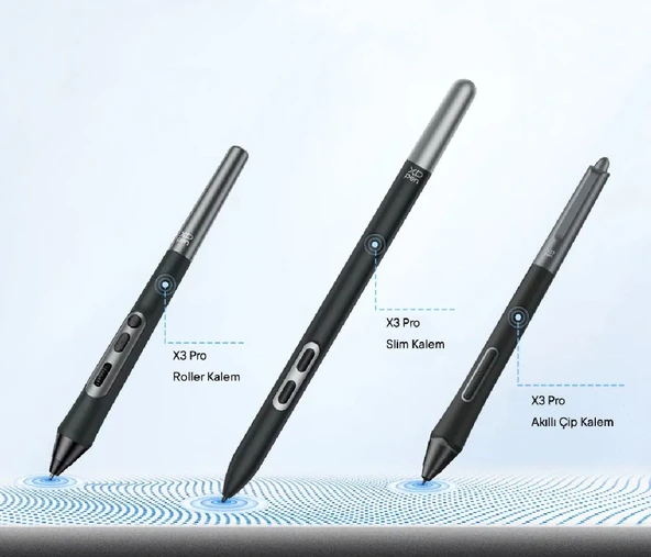 XP-Pen X3 Pro Slim Stylus Grafik Tablet Kalem - Artist Pro 14 Gen2/Pro16/Pro 19 Gen2, Deco Pro Gen2 Uyumlu - 5