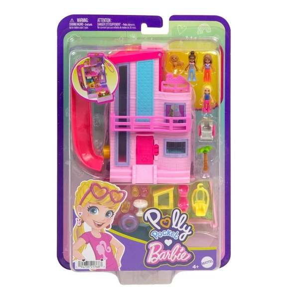 Hwp11 Polly Pocket Barbienin Evi Temalı Mikro Oyun Seti - 7