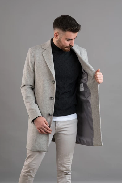 SİR SLİMFİT ERKEK KAŞE KABAN - 10