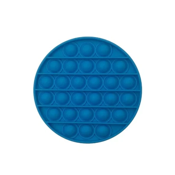 Yuvarlak Tek Renk Pop Push İt Anti Stres Baloncukları Bubble Fidget - 11
