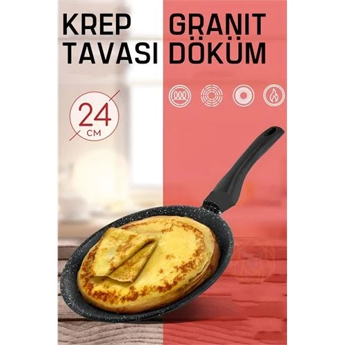 Krep Tavası Granit Döküm Profesyonel - 2