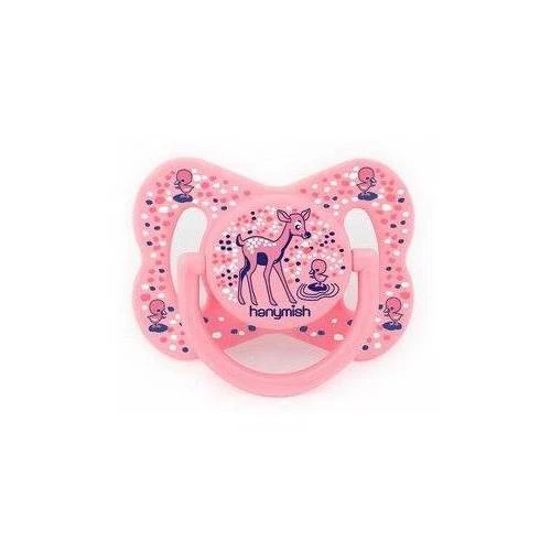 Hanymish Happy Silikon Damaklı Emzik No:2-Pembe
