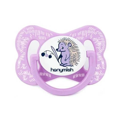 Hanymish Happy Silikon Damaklı Emzik No:1-Mor