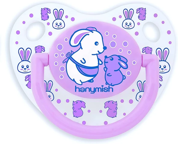 Hanymish Tiny Silikon Damaklı Emzik No:2-Mor