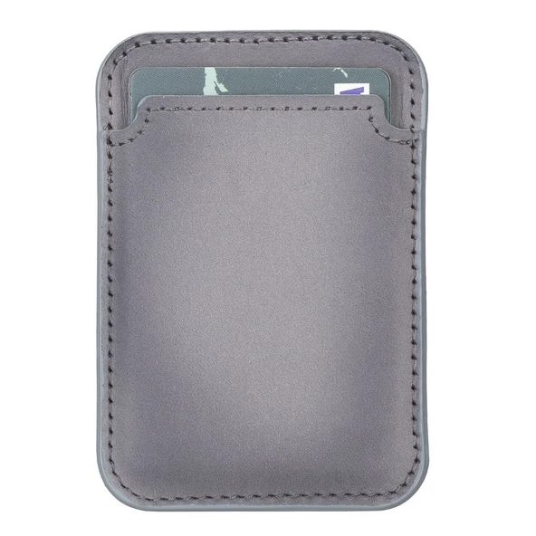 Maggy Deri Kartlık RST9EF Gri - Resim 3