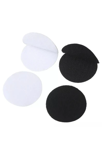 MOR SALKIM HOME Halı Altı Kaydırmaz Cırt Bant 6 Cm Çap (4 Adet-çift) Beyaz - 2