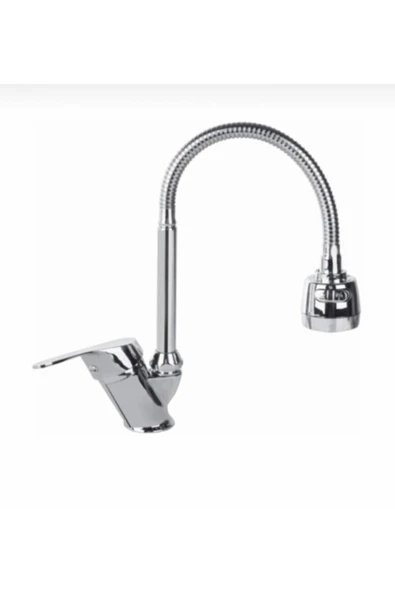 2 Fonksiyonlu Oynar Borulu Mutfak Musluğu Bataryası Çeşmesi Kaliteli Daphne - Resim 2