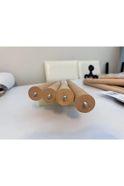 ODABAŞI MOBİLYA AHŞAP KONİK AYAK 4 ADET -45CM MONTAJ APARAT SETİ HEDİYE(4.6CM ÇAPINDA 1.SINIF) - Resim 3