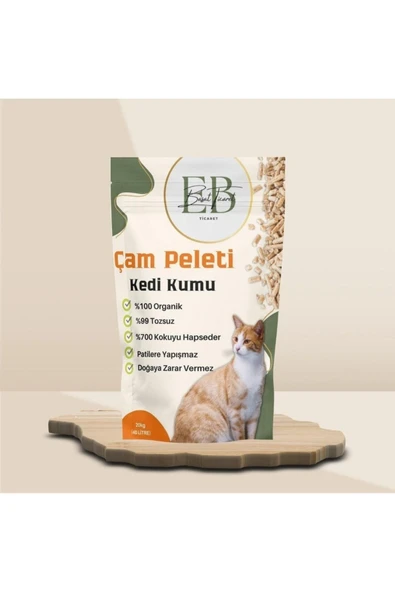 BAŞAT Kedi Kumu 20kg (40 LİTRE) %100 Çam Peleti - 2