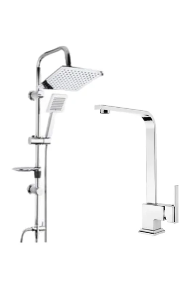 Krom Dubai Robot - Lüx Eviye Bataryası  2'li Set ürün görseli