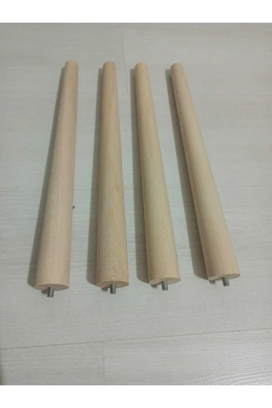 MASALL Ahşap konik 44cm ayak zigon sehpa 4lük puf ,tabure,komidin,orta sehpa,benç. Ayak ürün görseli