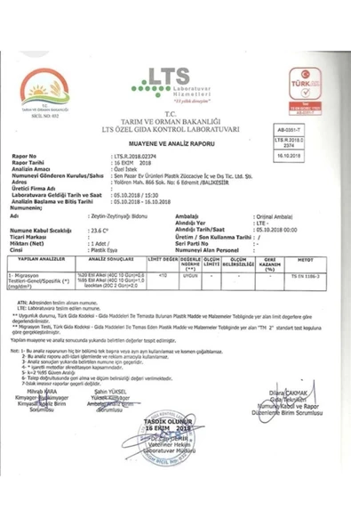 ŞEN PLASTİK Içi Beyaz 30 Litre Plastik Zeytinyağı Turşu Bidonu - 2