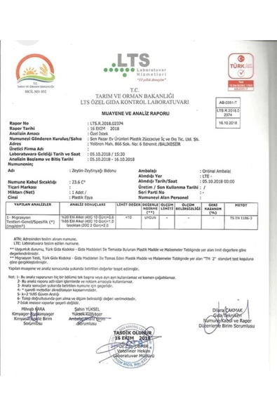 ŞEN PLASTİK 100 Lt Litre Varil Oval Içi Beyaz Plastik Yağ Zeytin Turşu Bidon - Resim 2