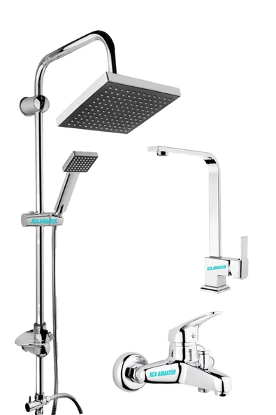 Robot Duş-Banyo- Lavabo Musluğu Set ürün görseli