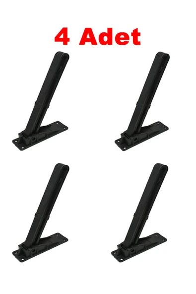 ÖZ İŞ MOBİLYA 1. Sınıf Sofra Ayağı Katlanır, Sofra Ve Sini Ayakları (SİYAH) 4 Adet - Masa Ayakları - Tek Ebat ürün görseli