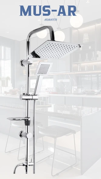 Krom Dubai Robot Duş Seti ürün görseli