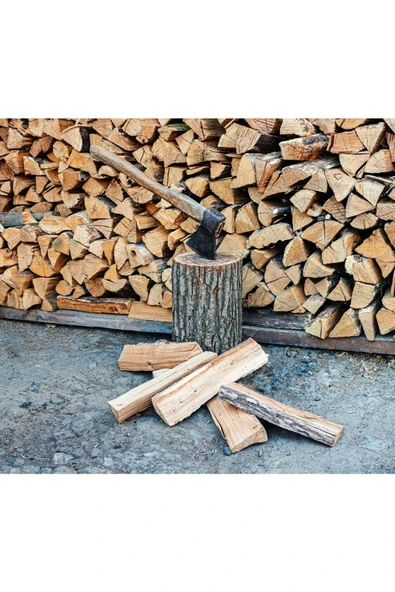 SAREYAPIVEHIRDAVAT 1.kalite Kuru Şöminelik Meşe Odunu 25kg - Resim 4