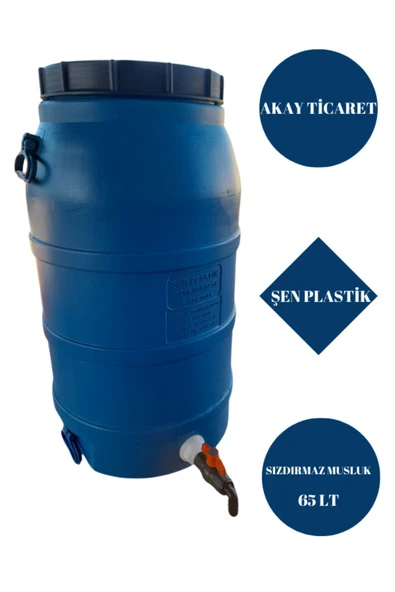 AKAY TİCARET VARİL 65 LT İÇİ BEYAZ