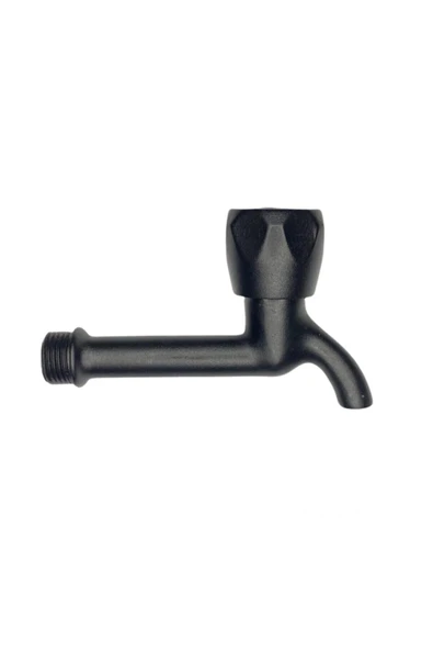 Siyah Volonlu Çevirmeli Tuvalet Lavabo Musluğu Çeşmesi ürün görseli 1