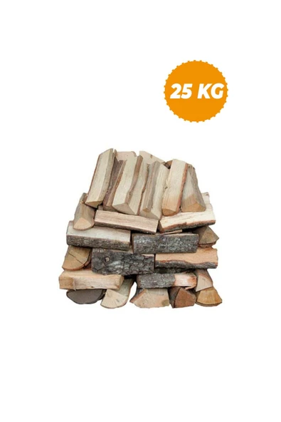 ACELEBOX Hakiki Meşe Odunu Soba Şömine Için Parçalanmış 25 Kg Meşe Odunu