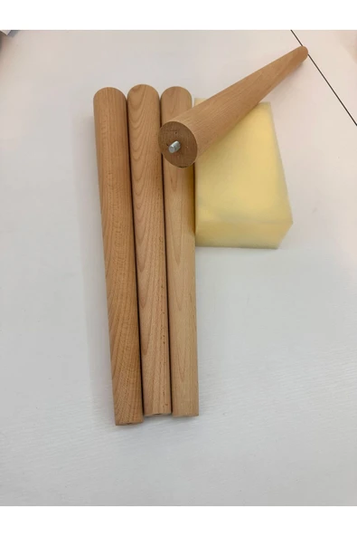 ODABAŞI MOBİLYA AHŞAP KONİK AYAK 4 ADET -45CM MONTAJ APARAT SETİ HEDİYE(4.6CM ÇAPINDA 1.SINIF) - Resim 6
