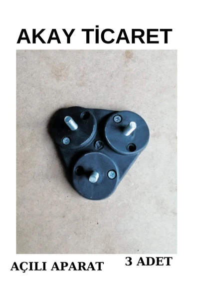 Akay 3'lü Açılı Aparat 3 Adet - Resim 3