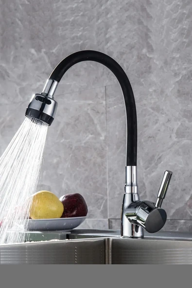 Kuğu Spiral Hortumlu Mutfak Eviye Bataryası ürün görseli 1