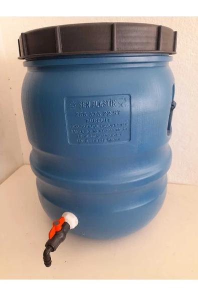AKAY TİCARET 100 lt varil köşeli sızdırmaz musluklu - Resim 2