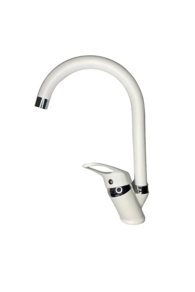 Beyaz Krom Mutfak Eviye Bataryası ürün görseli 1